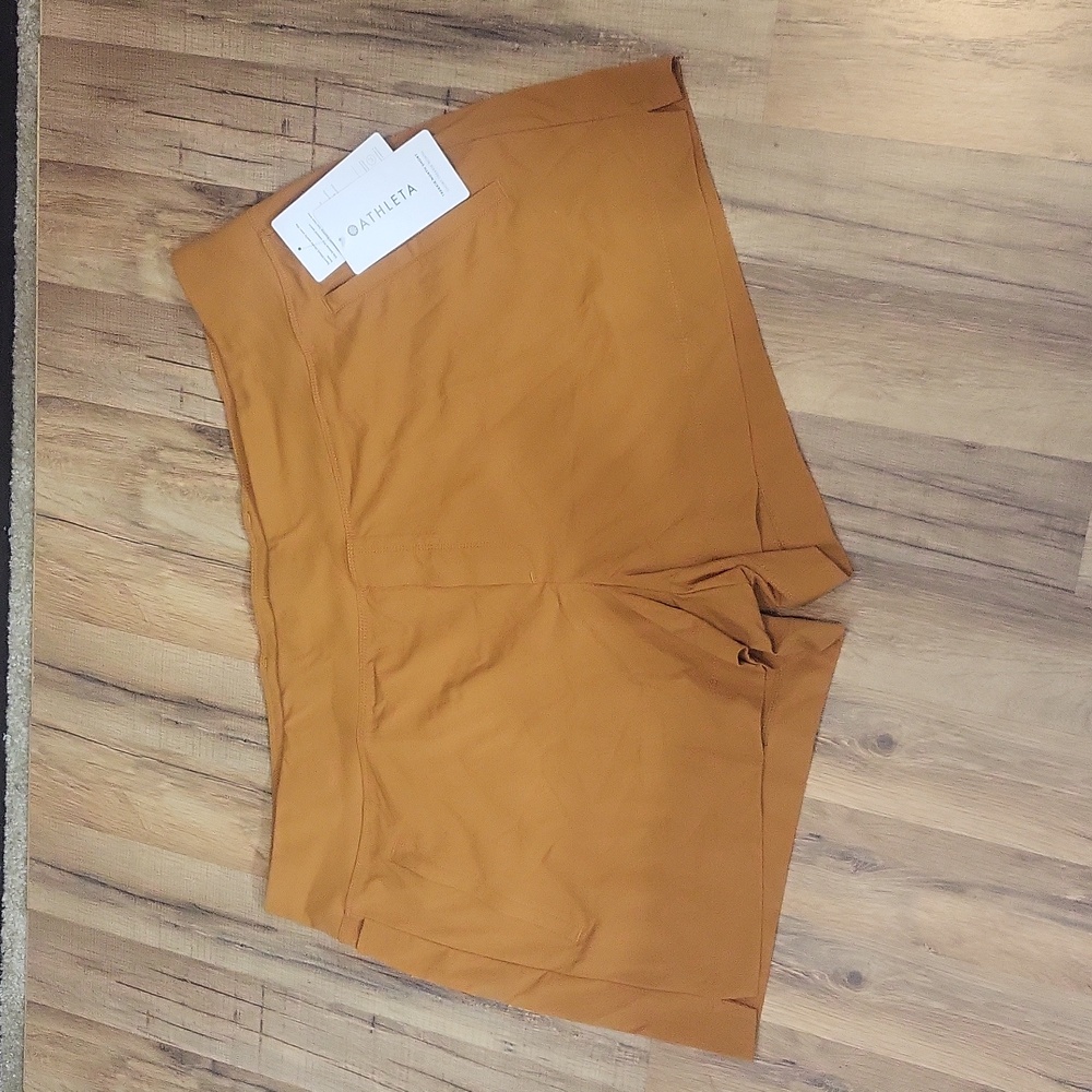 ATHLETA Burnt Orange Trekkie North Nylon Short - Plus Size 24